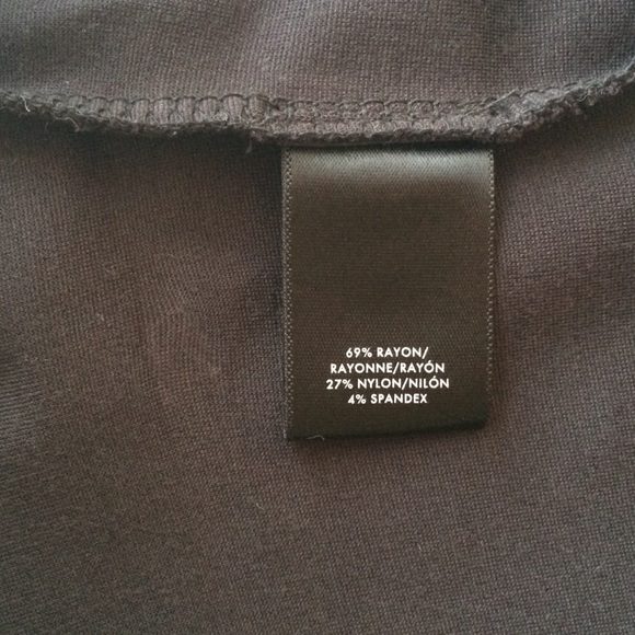 Ann Taylor Black Tie Back Tee <S> - Picture 6 of 7